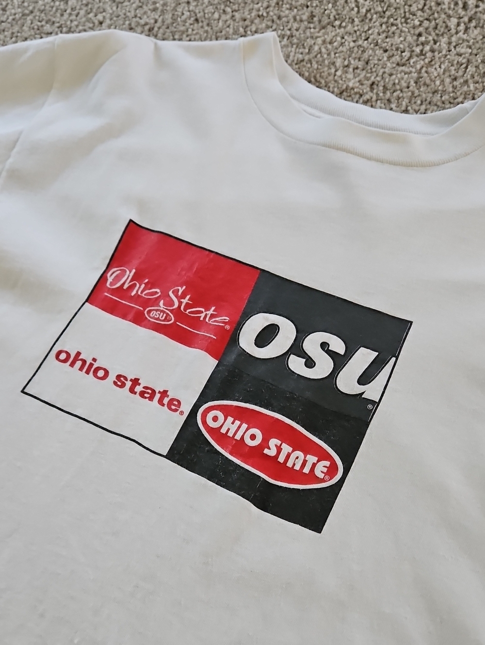 90s Ohio State University TShirt Graphic Tee 100% Cotton Size Medium